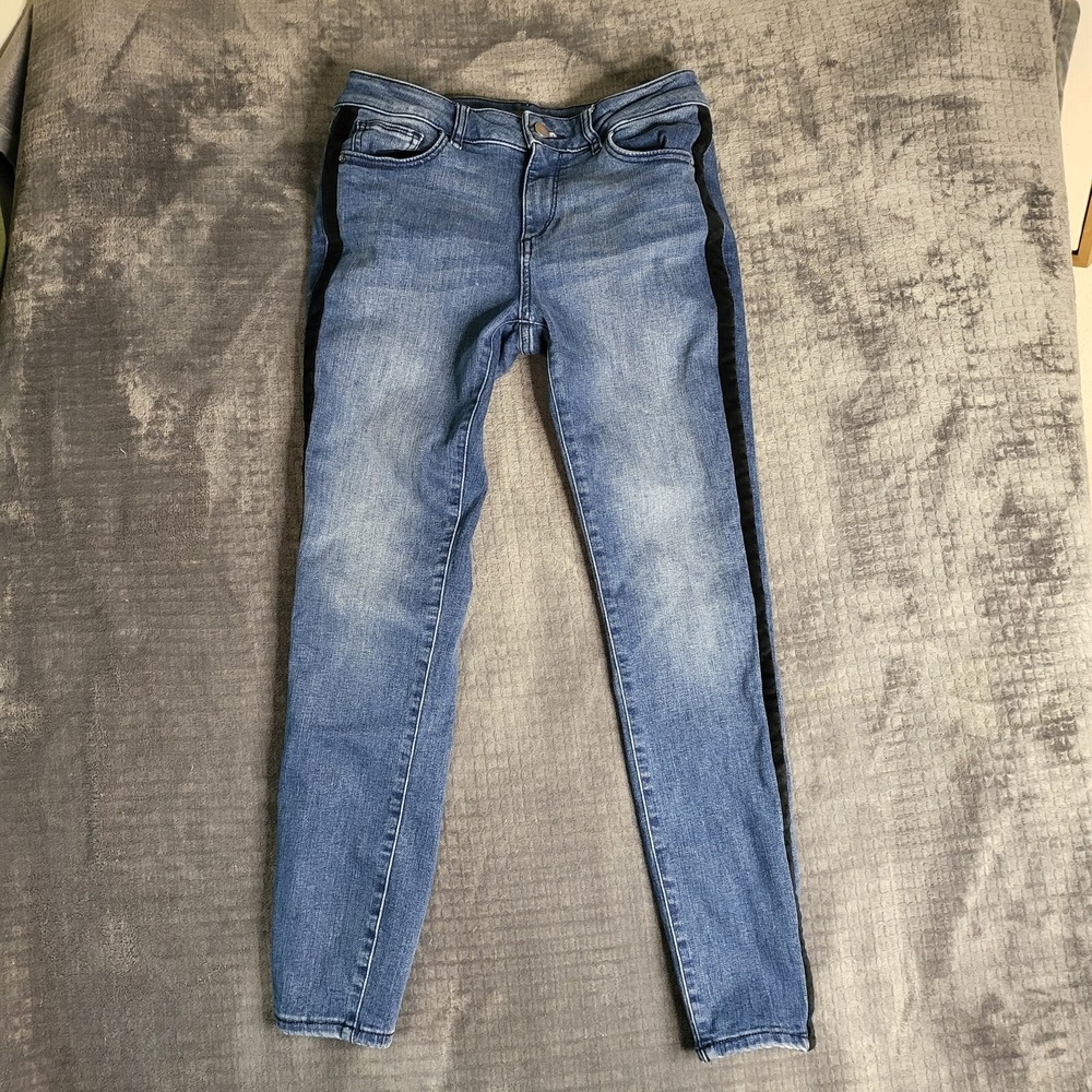 DL1961 Florence Jeans Women's 27 InstaSculpt Skinny 25" Inseam Mid Rise‎ Blue